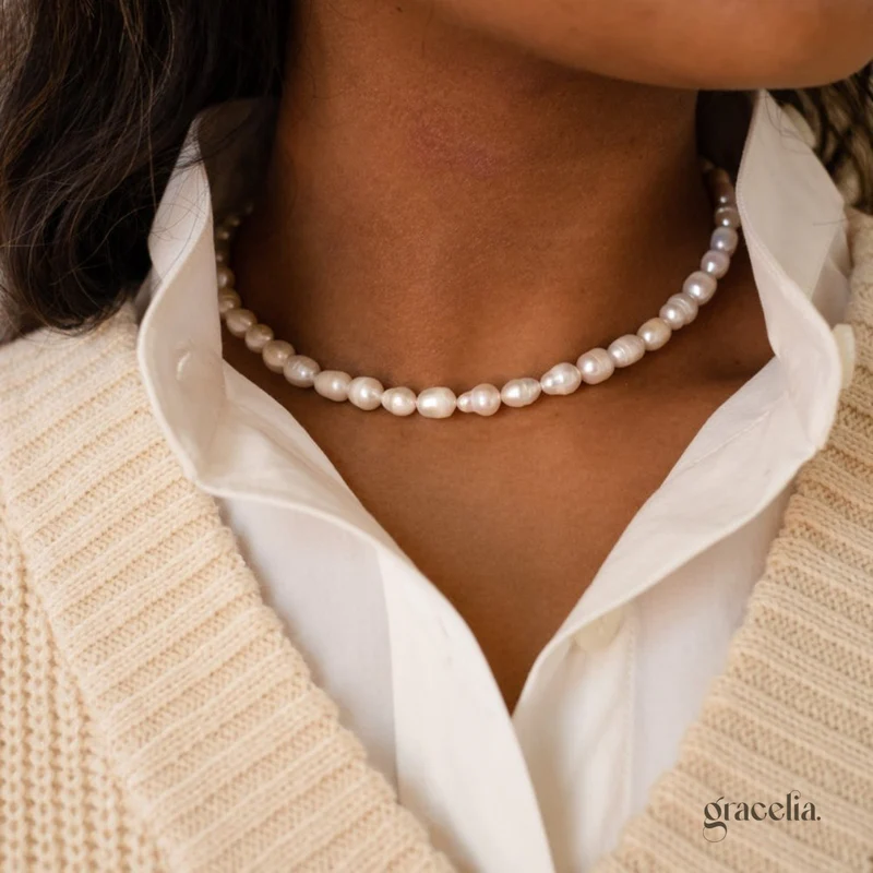 Horizon Freshwater Pearl Choker: Elevate Your Everyday with Its Unique Charm.